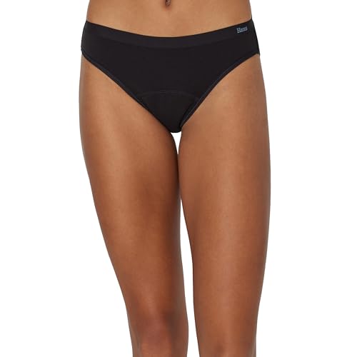 Hanes Women's Comfort, Bikini, Super Leaks Post-partum & Period Underwear, 3-Pack2
