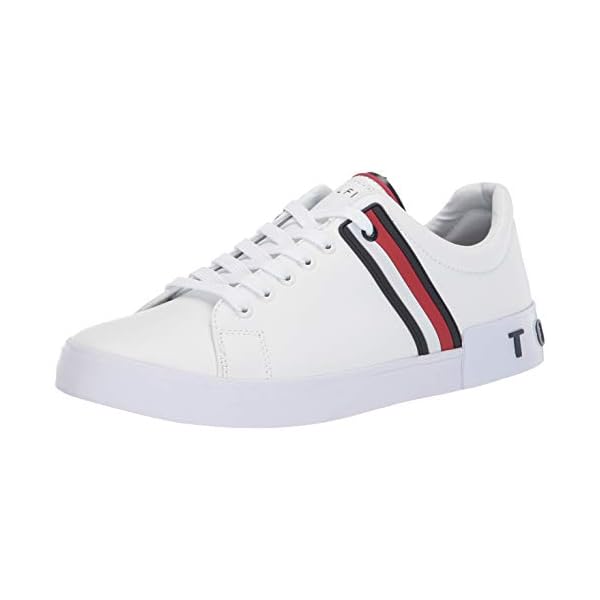 Tommy Hilfiger Men's Ramus Sneaker, White, 10.5