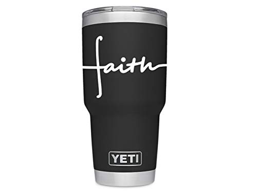 Viavinyl Faith Cross Religious Christian Motivational Decal For Iphone And Android Phones, Ipad And Tablets, Macbook And Laptops, Car And Truck Automotive Windows And More #TOP1