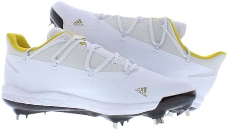 adidas Adizero Afterburner 8 Mens Shoes Size 10.5, Color: Footwear White/Team Coffee/Gold-White — view 3