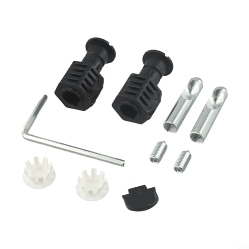 Befestigungsschrauben-Sets für die Wandmontage von Toilette, WC-Sitz-Schrauben, Armaturen, WC-Sitz-Befestigungsscharniere(Black)