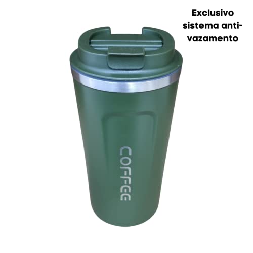 Copo Termico Inox Cafe Cha Cerveja Chope com Tampa (Rosa)