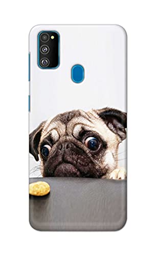 Image of PRINTFIDAA� Printed Hard Back Cover Case for Samsung Galaxy M30s Back Cover (Pug Dog) -2808