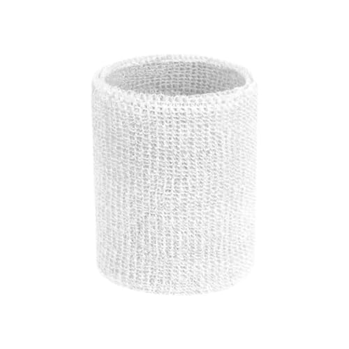 Bandes anti-transpiration et bracelets de sport en coton multicolores de 8 cm en lot de 6