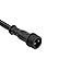 Produktbild LED-Weihnachtsschnur-Licht Small Size Wasserdicht IP67-weibliche und männliche Stecker mit Kabel-Draht (Farbe : Schwarz)