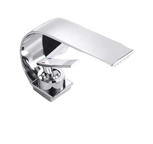 Robinet d'évier cascade en acier inoxydable noir mat luxe