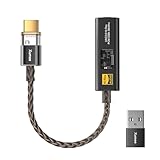 Xumee USB C to 3.5mm Audio Adapter, DAC Dongle with Dual Chip (CX31993 + MAX97220), Hi-Res 32bit/384kHz, USB C DAC AMP Dongle Compatible with iPhone 16/15 Series,Galaxy S25 / S24,Pixel (Black)