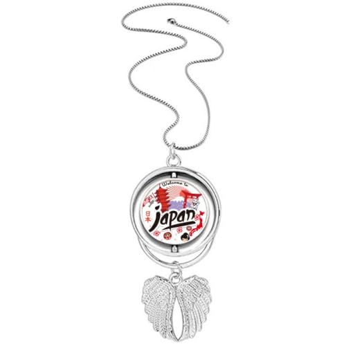 Collier chat rouge et noir avec ailes d'ange, pendentif ras de cou tendance