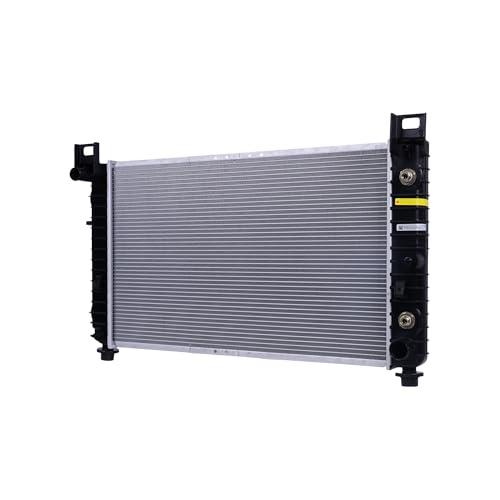 Klimoto Radiator 28" Core | Compatible with 1999-2014 Chevy Silverado, Tahoe, Suburban, Sierra, Yukon 4.3L, 4.8L, 5.3L, 2002-2005 Escalade 5.3L | Transmission Oil Cooler | without rear climate control