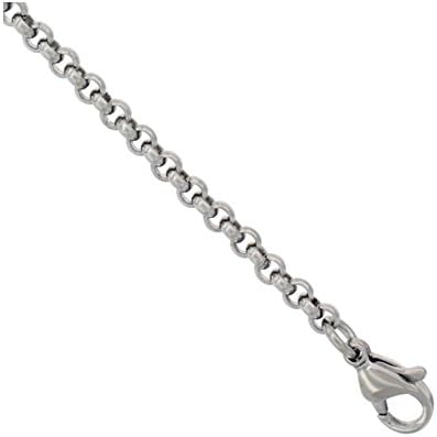 Stainless Steel Rolo Chain 1/8 inch wide, 30''