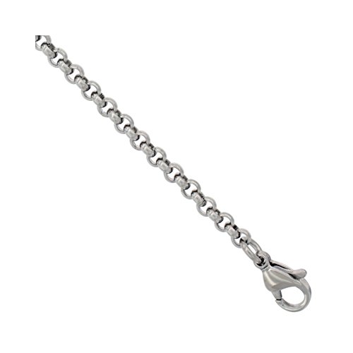 Stainless Steel Rolo Chain 1/8 Inch Wide, 30'' #TOP1