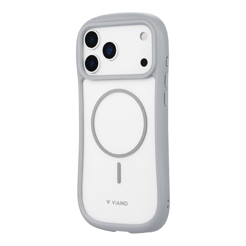 LEPLUS �Ϗ��E�ϏՌ��n�C�u���b�h�P�[�X �uViAMO mag�v iPhone 17 Pro Max�Ή� �݊��� ���C�g�O���[ LN-MIL25VMMLGY