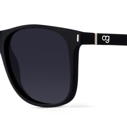 Woggles | Full Rim Square Branded Latest and Stylish Sunglasses | Polarized and 100% UV Protected | Men & Women | Medium | Lens: Black, Frame: Black - Image 7