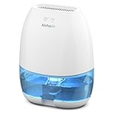 Dehumidifier, AlohaAir 34 OZ Small Dehumidifiers for Room for Home, Quiet with 7 Colors Night Light, Auto Shut Off, Dehumidifiers for Bedroom, Bathroom, RV, and Closet