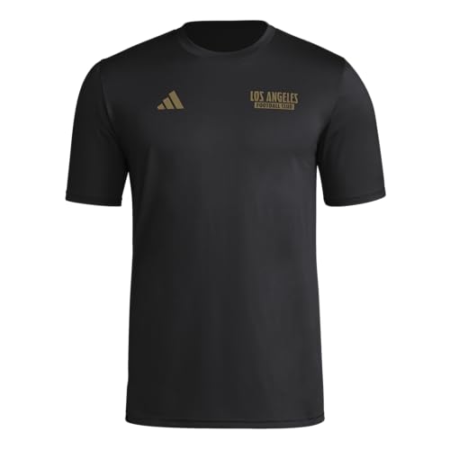 adidas Men's Los Angeles FC Local Warp Pre-Game Short Sleeve T-Shirt