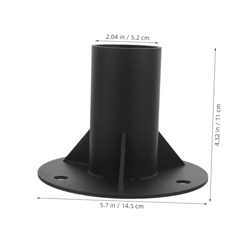 Base de support de poteau Lurrose avec bride pour fixation solide au sol - 2