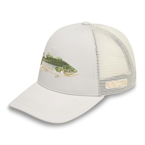 Casquette de baseball Costa Del Mar Bass Stitched Trucker Hat aux finitions haut de gamme