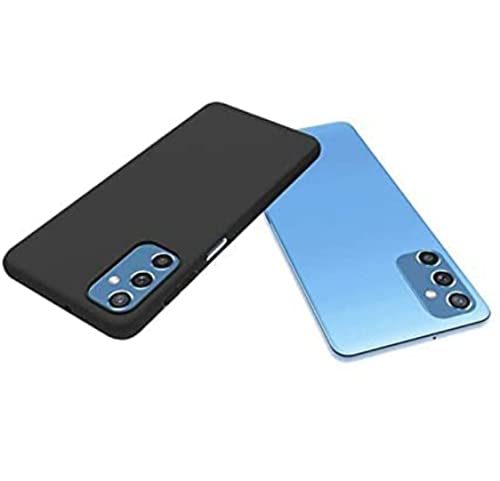 Image of Mobile Back Cover Case for Samsung Galaxy M52 5G (Silicone Case|CameraProtection|Black SC1510)