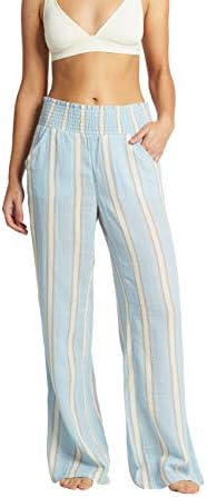 Billabong womens New Waves Stripe Pants, Clear Sky, Medium US