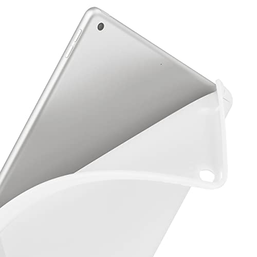 Siwengde Compatible For Apple Ipad 9.7 Case 2018 Ipad 6Th Generation Cases/2017 Ipad 5Th Generation Case With Pencil Holder,Slim Soft Silicone Smart Trifold Stand Protective Cover(White) #TOP4