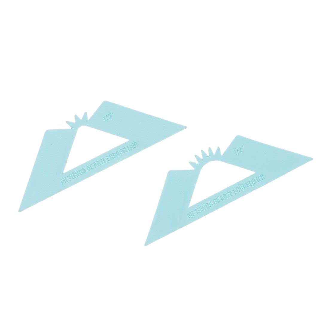 Craftelier - Turquoise Round Corner Binding Brackets - Set includes two 1/4" and 1/2" sizes.