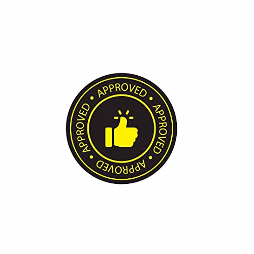 Image of CVANU 1500pcs Approved Mini Sticker in Green Black Round Shape (20 X 20mm) cv9