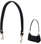 PH PandaHall Genuine Leather 1.2 Inch Wide Purse Strap with Antique Bronze Buckles, 14.5 Inch Long