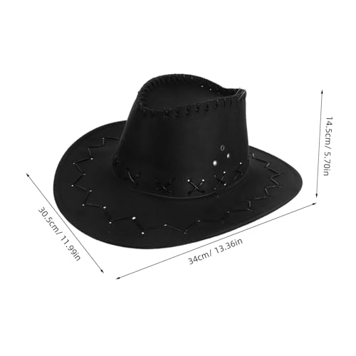 Milisten Unisex Boys and Girls Cowboy Hat Comfortable and Stylish Western Cap for Parties Festivals and Costumes2