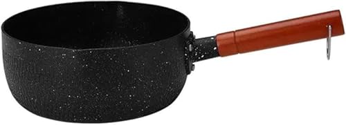 AOBOPOアルミニウム製雪平鍋 マーブルコーティング焦げ付きにくく 片手鍋・一人鍋に最適 ミルクパン・牛乳鍋・スープポット兼用 オール熱源対応(IH・ガス火) シンプルおしゃれ 洗いやすい 揚げ物・煮物