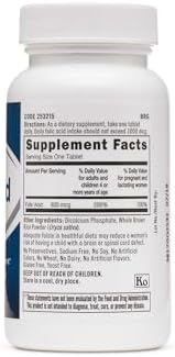 GNC Folic Acid 800mcg | Supports Healthy Fetal Development | Required for Proper Red Blood Cell Formation | Vegetarian Formula | 100 Count
