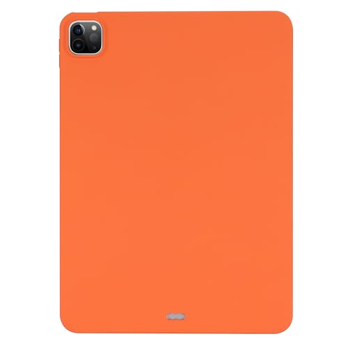 UUcovers for Apple iPad Pro 12.9 inch Case 2022/2021/2020/2018 (6th/5th/4th/3rd Generation),Slim Lightweight Soft TPU Flexible Silicone Skin Back Shockproof Cover Rubber Protective Thin Shell,Orange