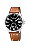 Festina Herren Analog Quarz Uhr mit Leder Armband F20347/7