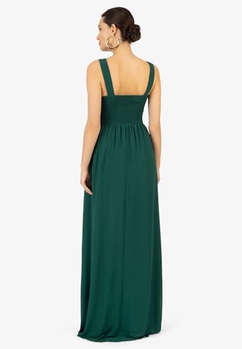 Robe de soirée robe cocktail chic vert foncé Kraimod taille 38 - 4