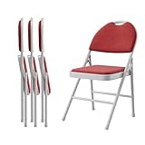 Assise Rembourrée en Lin et Cadre Métallique Robuste, L’assise rembourrée en lin offre un confort moelleux et une sensation de douceur naturelle. Le cadre métallique traité résiste à la corrosion et assure une stabilité parfaite. Avec une capacité de jusqu’à 150 kg, cette chaise pliable est aussi solide qu’accueillante pour toute la famille.