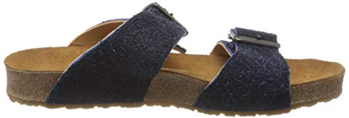 Image of HAFLINGER Andrea Elegant Leather Sandals with Rubber Sole and Cork Latex Footbed Unisex