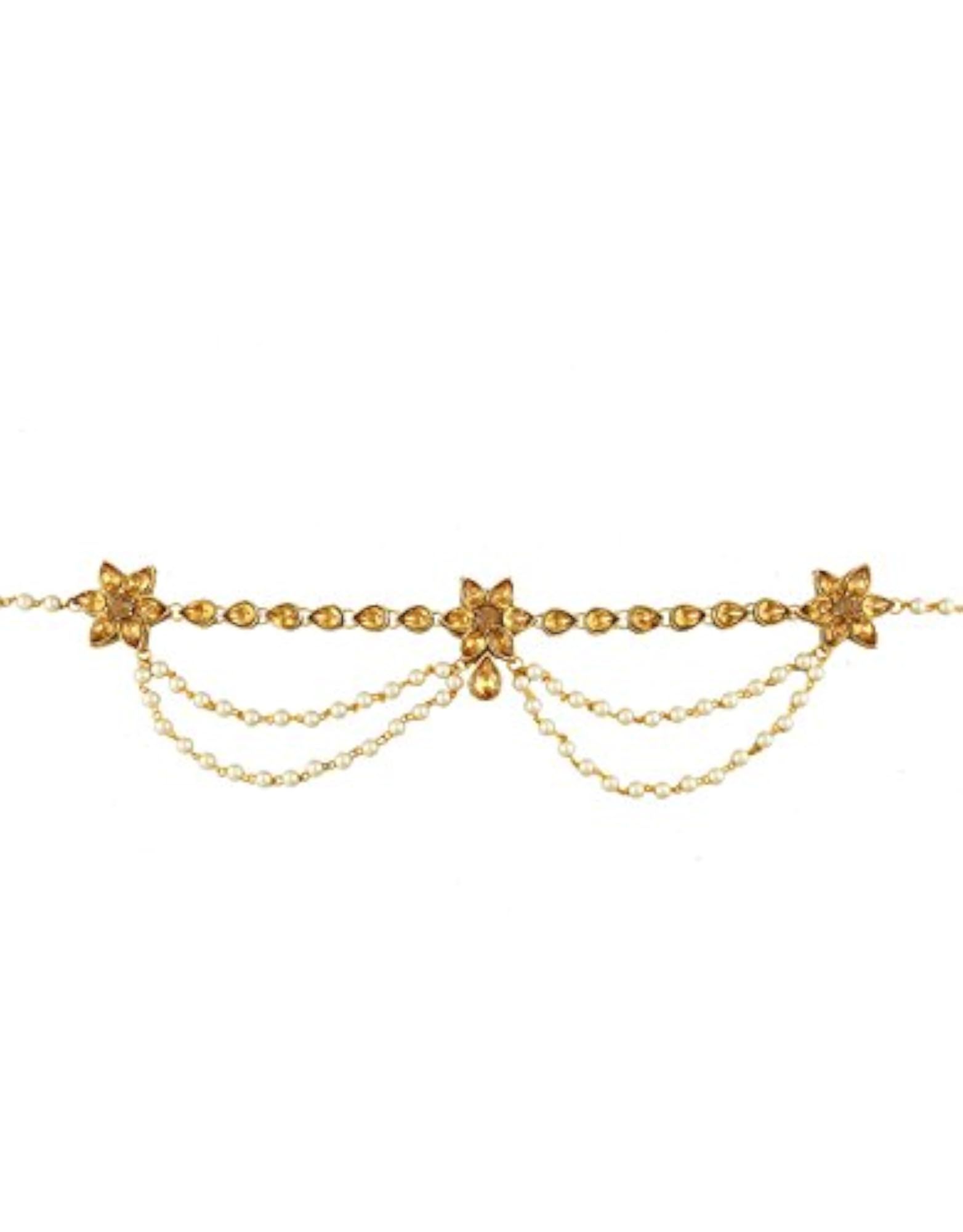 Women's Gold Metal Belly Chain, Elegant Design