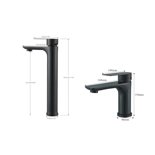 Robinet de lavabo avec mitigeur eau chaude et froide en acier 304 pour réguler la pression