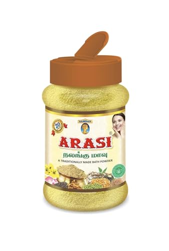 Arasi Nalangu Maavu (DERMATOLOGICALLY TESTED TRADITIONALLY MADE BATH POWDER) | 200gms (set of 2-100gms)