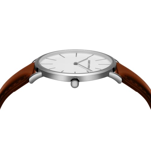 Roberto Marino RM1426 Men’s Luxury Watch – Japanese Quartz, Leather Strap, White Dial, 3 ATM Water Resistant — view 5