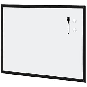 AmazonBasics Magnetic Framed Dry Erase White Board, 23 x 35 Inch