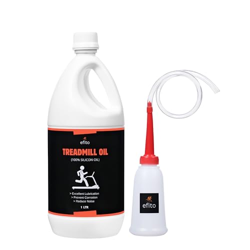 Image of High Viscosity Pure Silicone Treadmill Lubricant Oil for Belt - Premium Silicone Lubricant with Oil Dispenser for Smooth Performance & Longevity 1 Litre