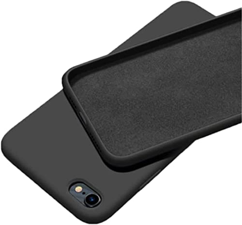Kılıf, iPhone 7/8/Se 2020/Se 2022 ile Uyumlu İçi Kadife Dışı Mat Yapıya Sahip Koruma Sağlayan Lansman Silikon (Siyah)