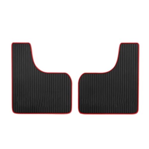 Bavettes voiture universelles rouges | Lot de 2 garde-boue pour auto et SUV