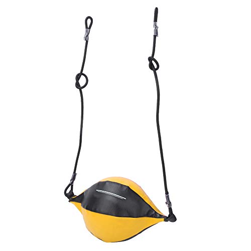 logozoee Boxing Rebound Ball Inflatable Kicking Ball, Punching Speed Ball Inflatable Punching Ball, for Fitness Home(Black and yellow)