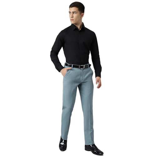 Image of SUBTRACT Slim-Fit Stretchable Lycra Formal Pants for Men with Flexible Waistband | Stylish Men's Wear Trousers for Office or Party |Dress Trouser Pant