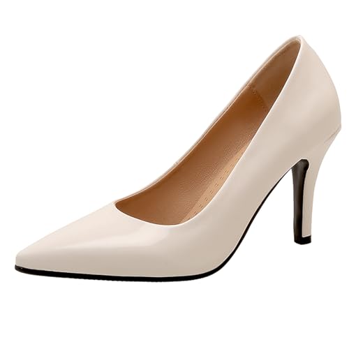 Décolleté a Spillo da Donna Tacco Alto Scarpe Appuntito Senza