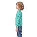 MZERSE Soft Kids Crew Neck Pullover Pink Flamingos Mint Green, Long Sleeve Sweatshirt for All Seasons, 8-10Y