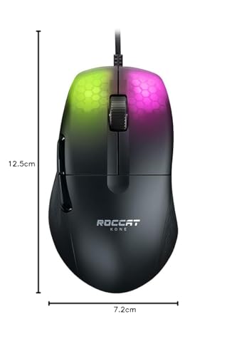 Kone Pro - Mouse da gioco leggero ed ergonomico ad alte prestazioni, nero - Mouse gaming - Immagine 5