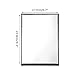 ZBEIVAN 10x7 Inches Portable Folding Makeup Mirror with Cosmetic Desktop Standing for Travel, Vanity Table, Room Decor, Beauty Gifts, Black
