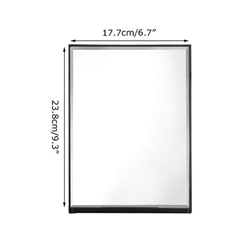 ZBEIVAN 10x7 Inches Portable Folding Makeup Mirror with Cosmetic Desktop Standing for Travel, Vanity Table, Room Decor, Beauty Gifts, Black by ZBEIVAN - Used condition - Image 2